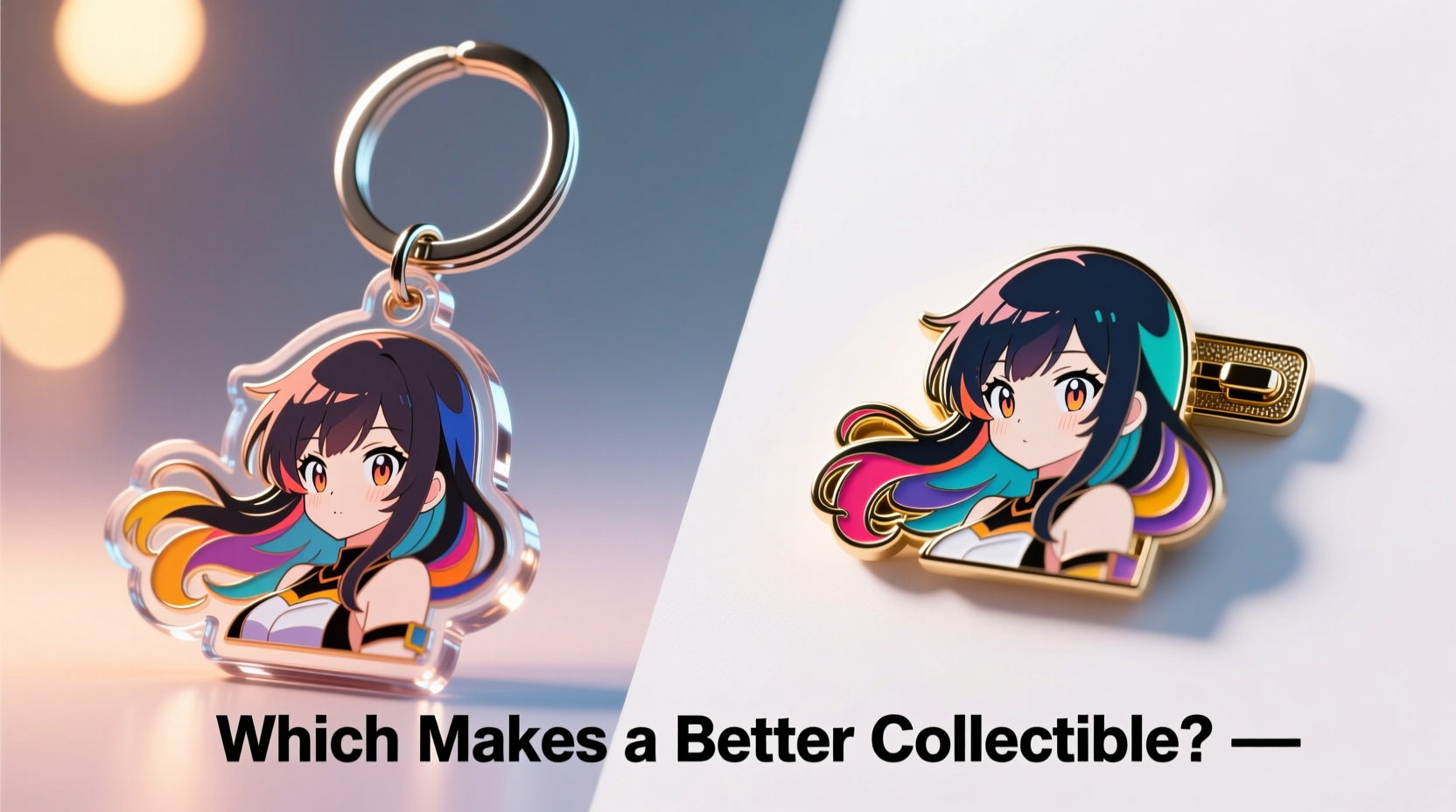 anime merch keychains vs enamel pins which makes a better collectible