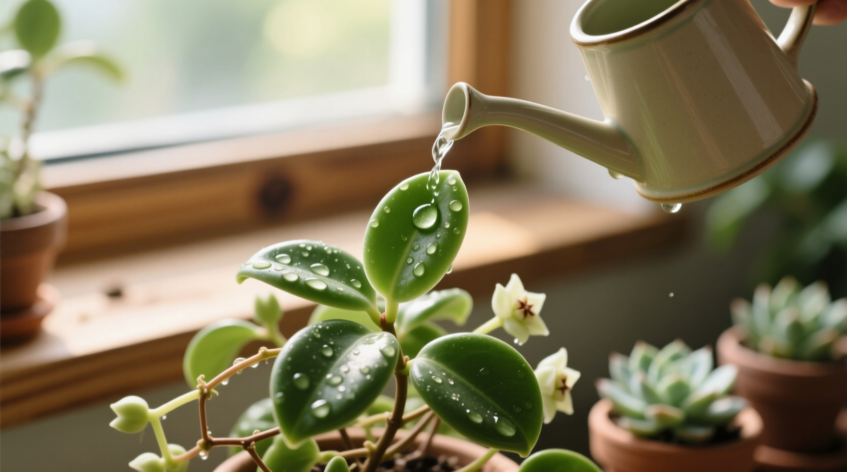 hoya plant watering