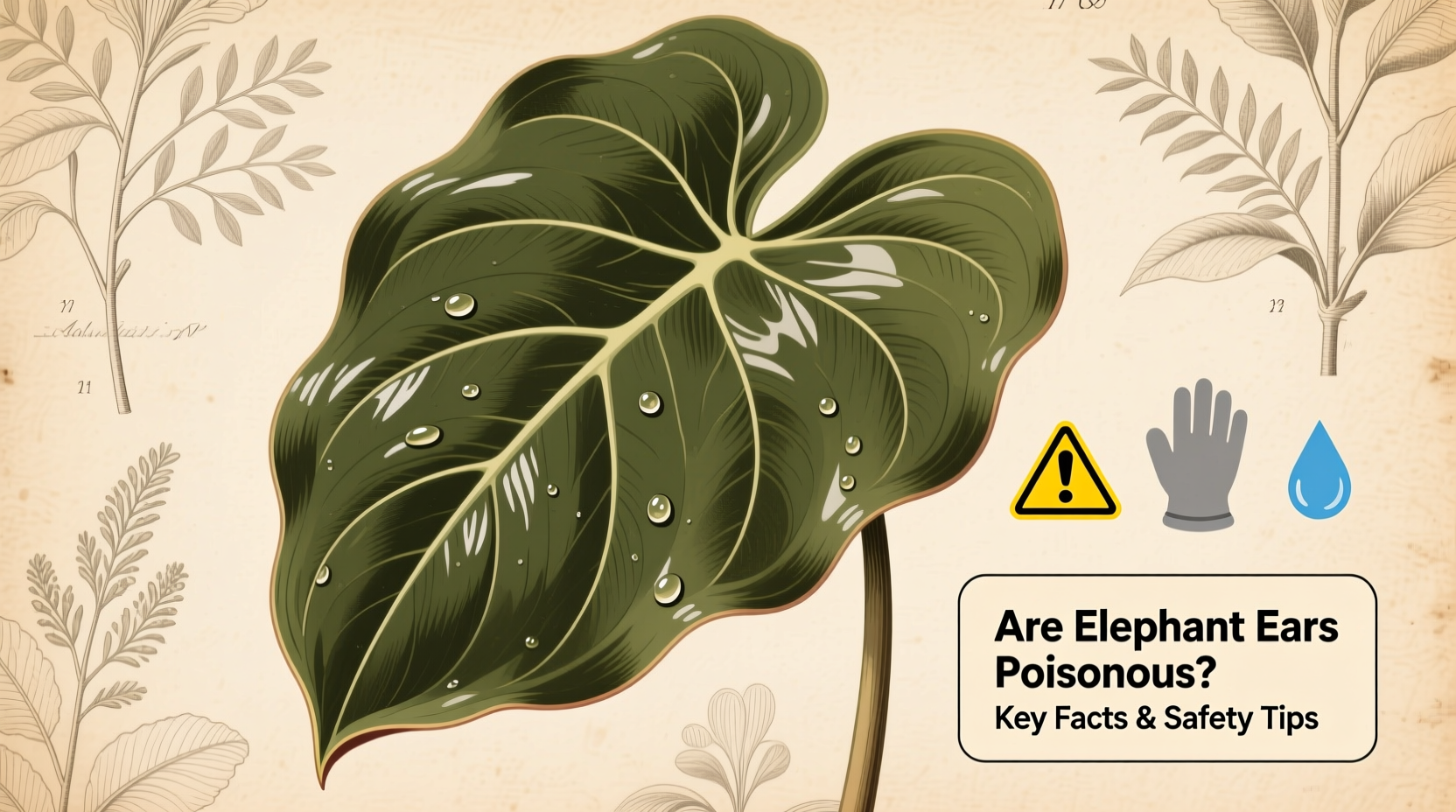 Is The Plant Elephant Ears Poisonous