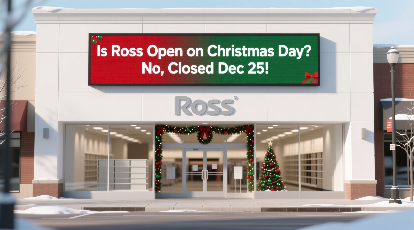 is ross open on christmas day