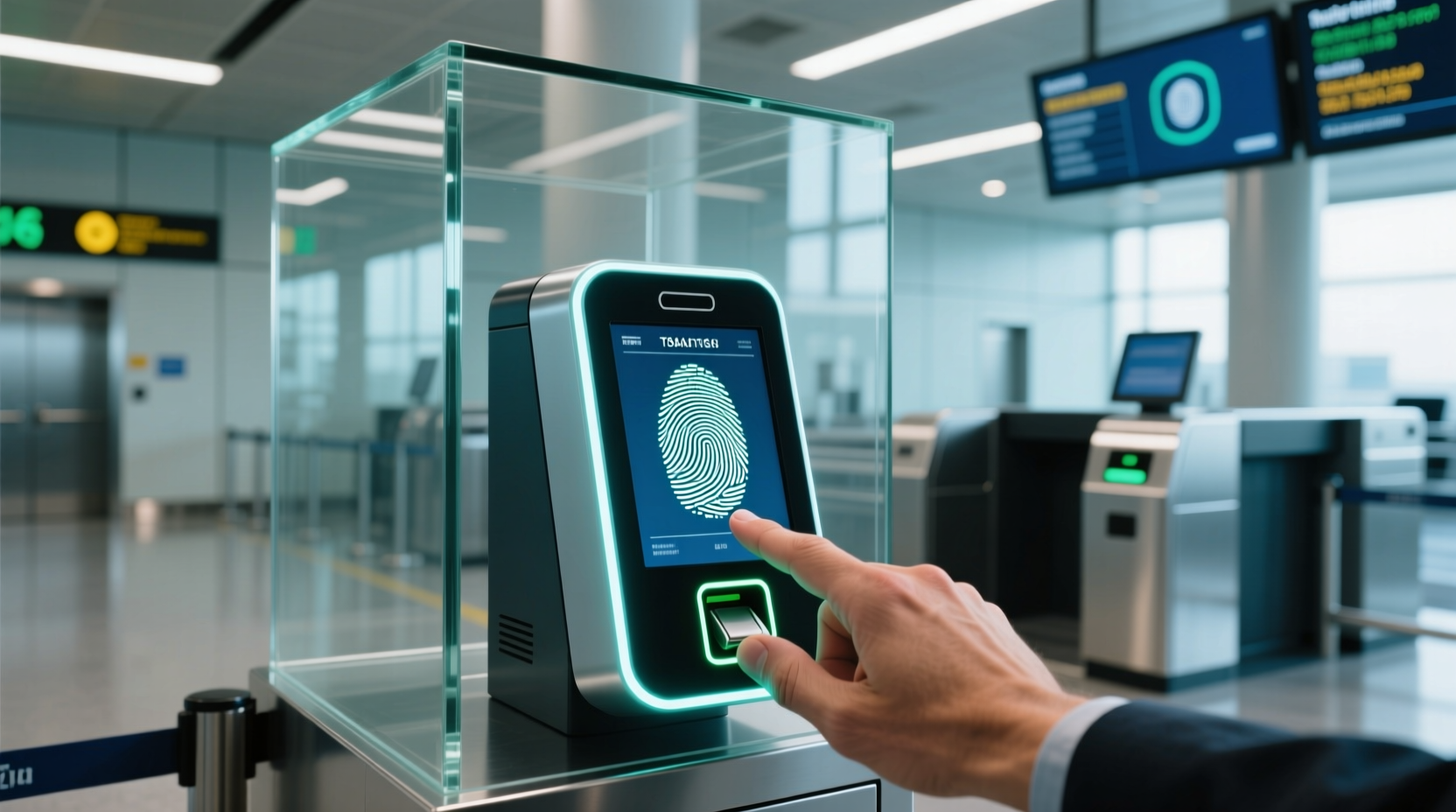 the tsa is testing the use of fingerprints to replace b