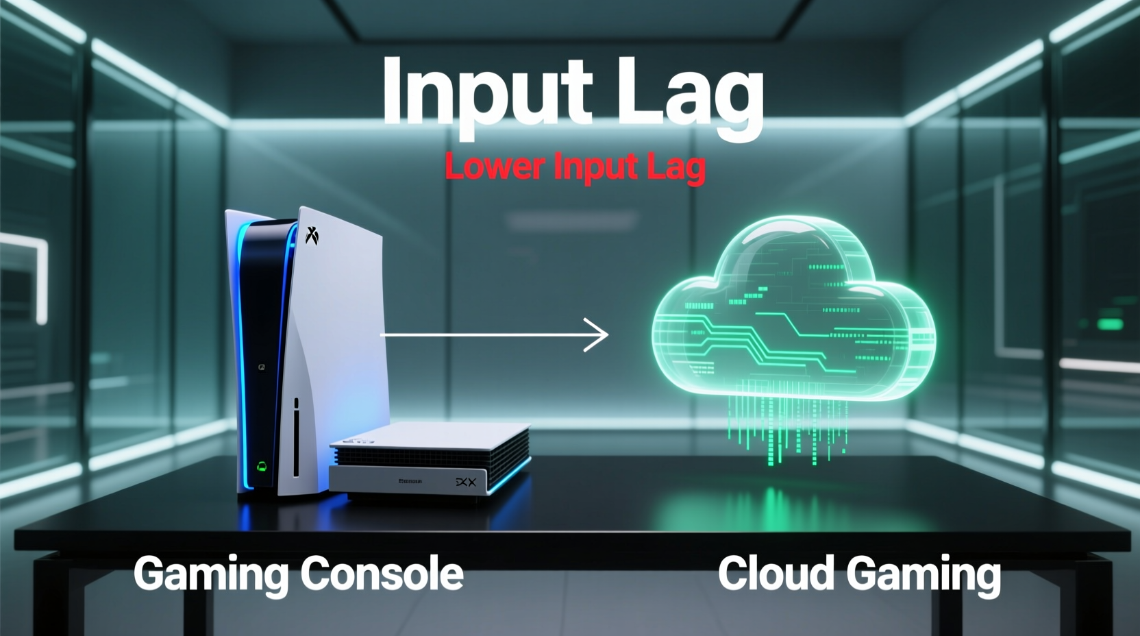 gaming console vs cloud gaming which has less input lag