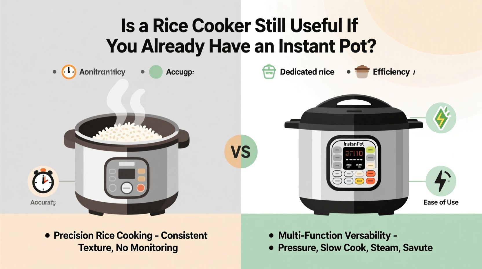 is a rice cooker still useful if you already have an instant pot
