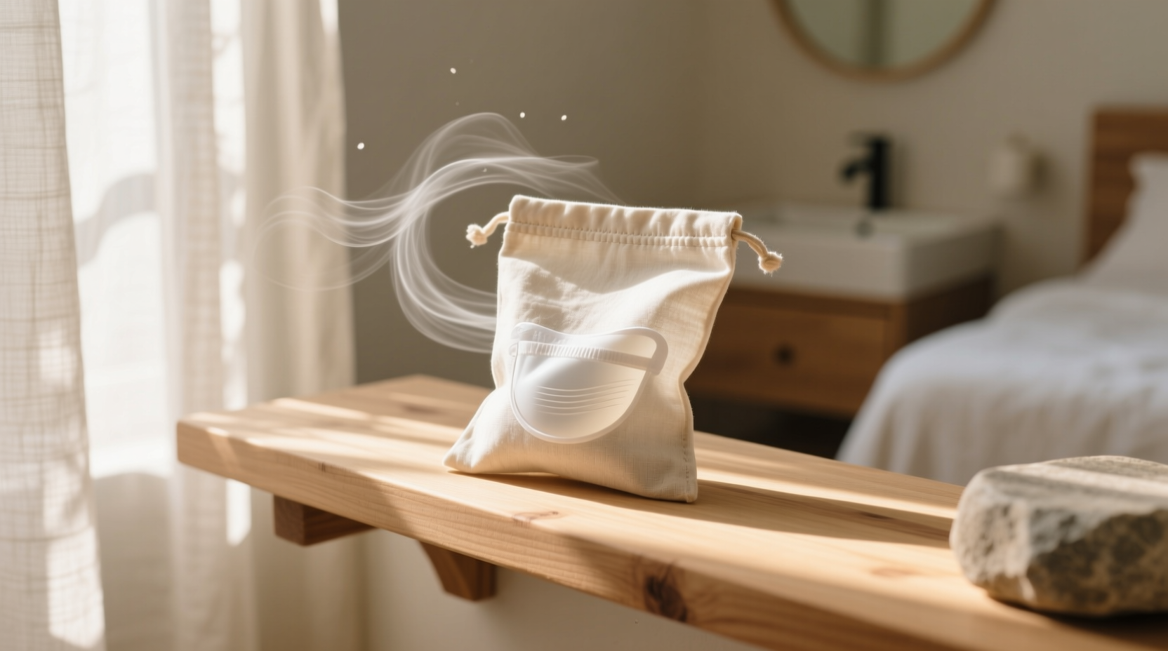 eco friendly menstrual cup pouch sanitizing