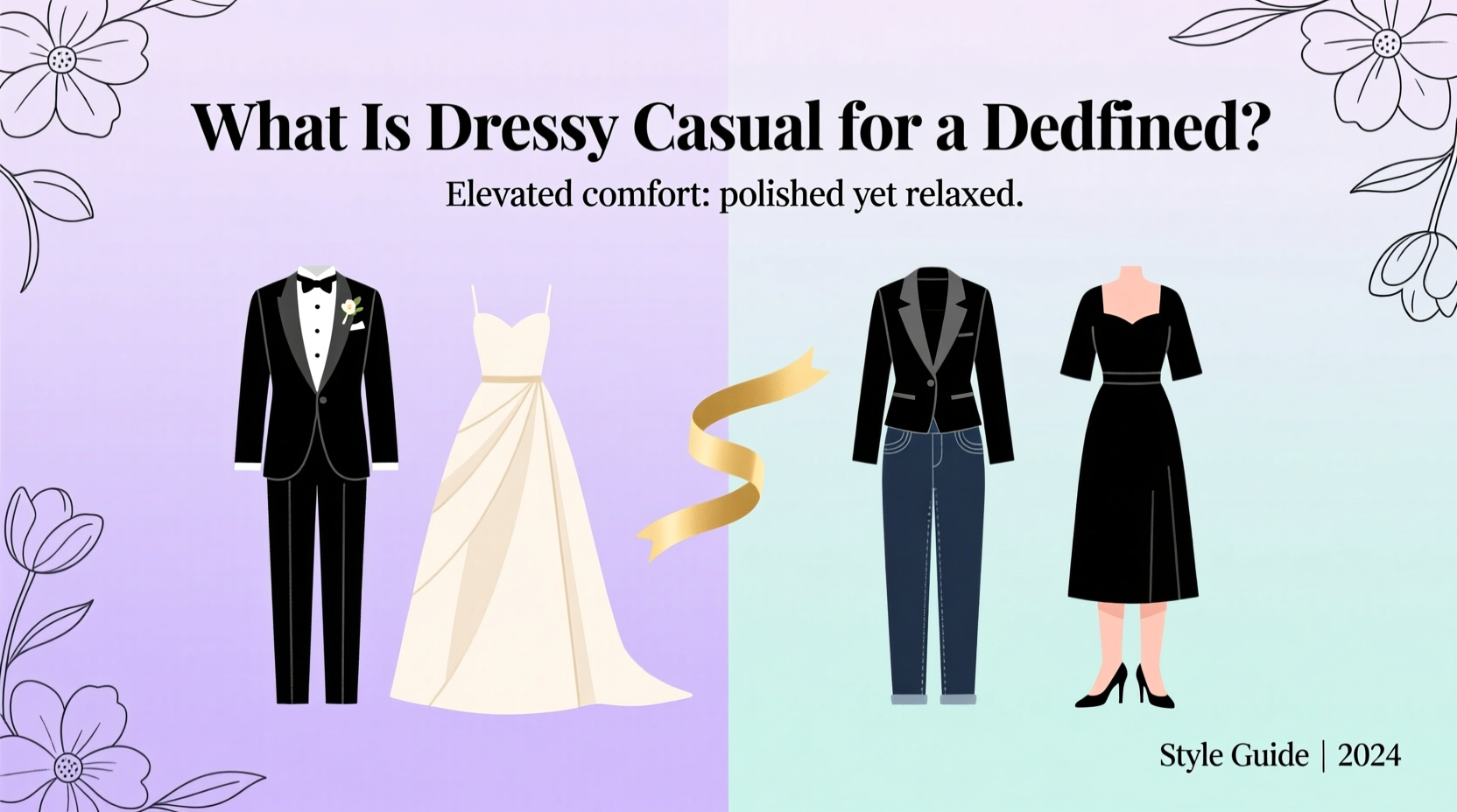 what is dressy casual for a wedding