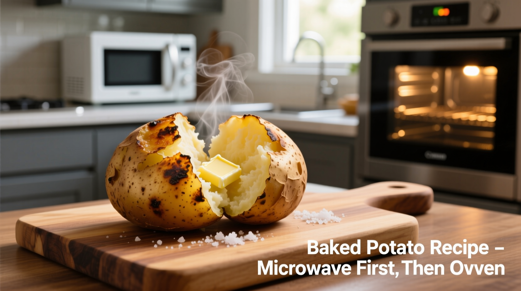 Perfect Baked Potatoes: Microwave Then Oven Method (20 Minutes)