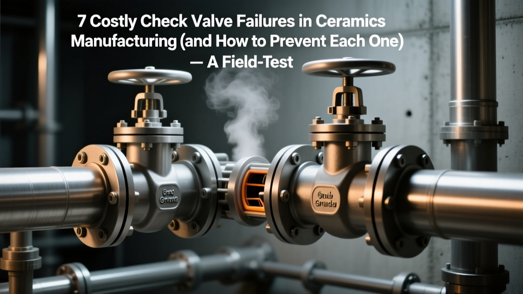 7 Costly Check Valve Failures in Ceramics Manufacturing