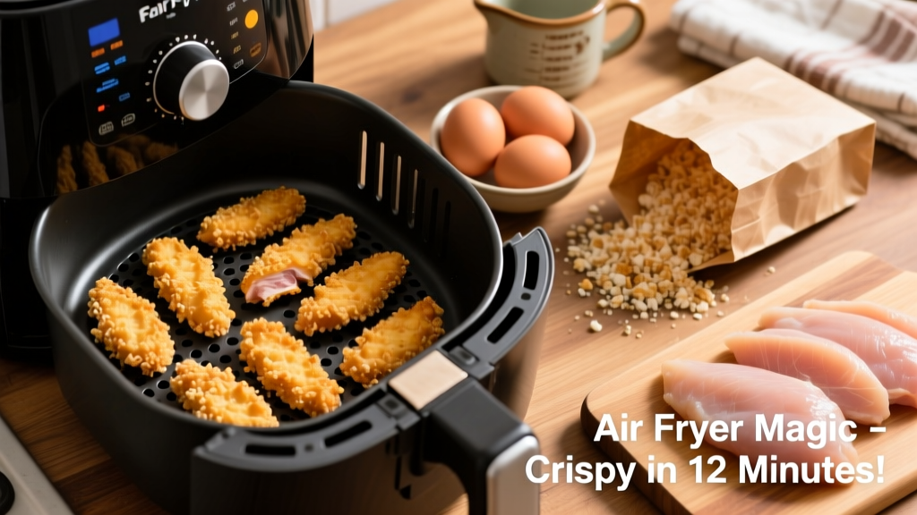 Crispy Panko Chicken Strips in Air Fryer