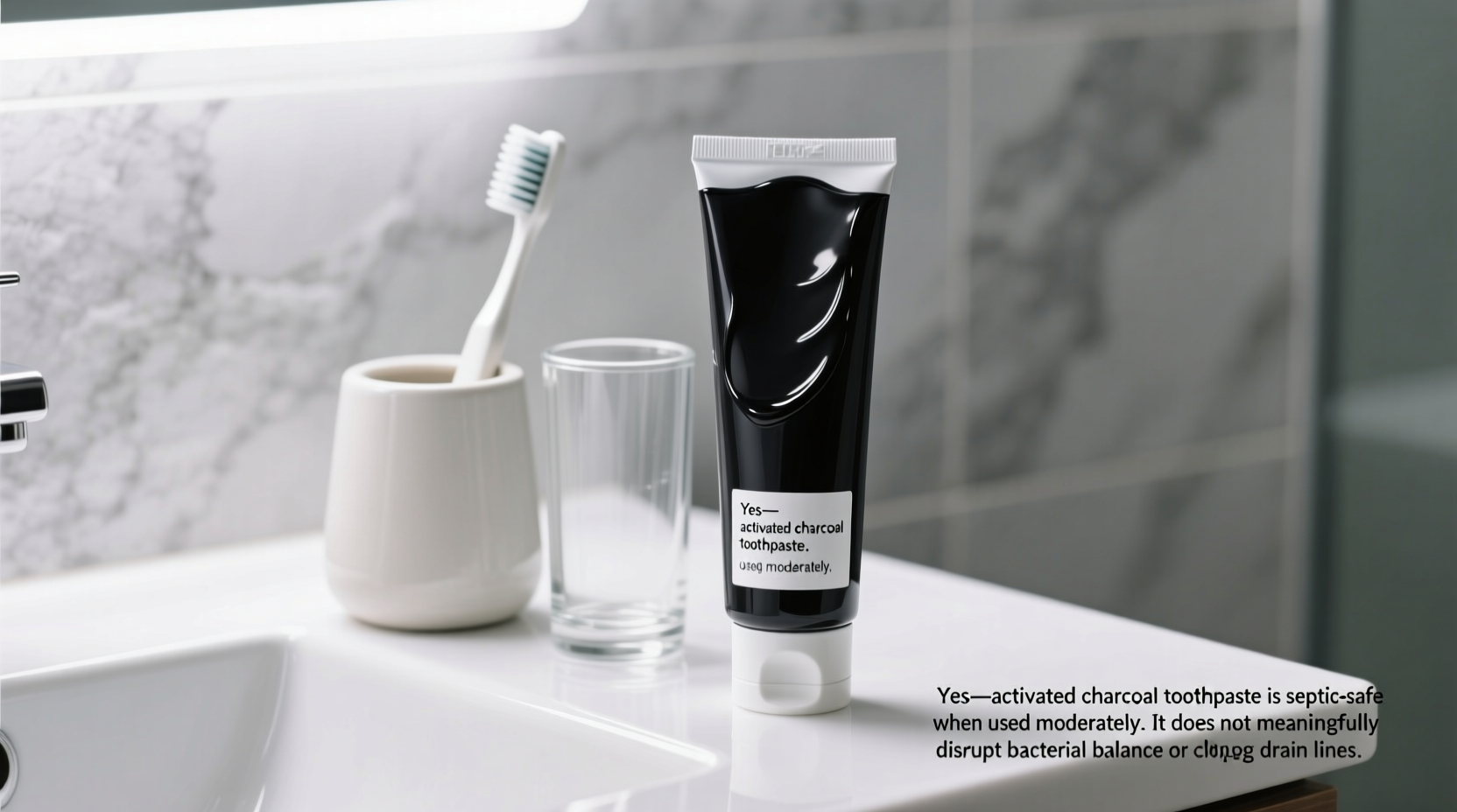 activated charcoal toothpaste septic systems