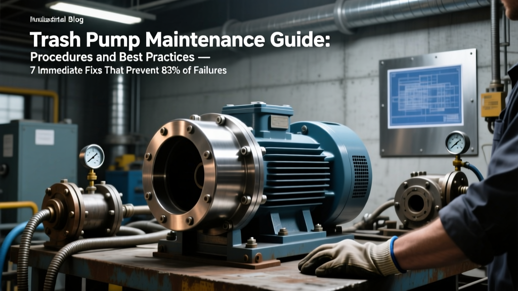 Trash Pump Maintenance: 7 Fixes to Prevent 83% of Failures