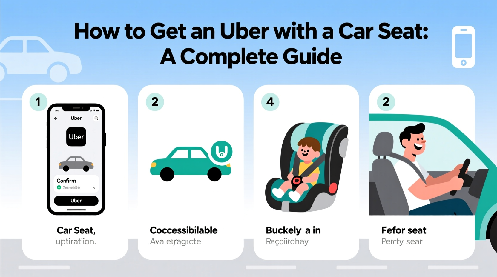how to get an uber with a car seat