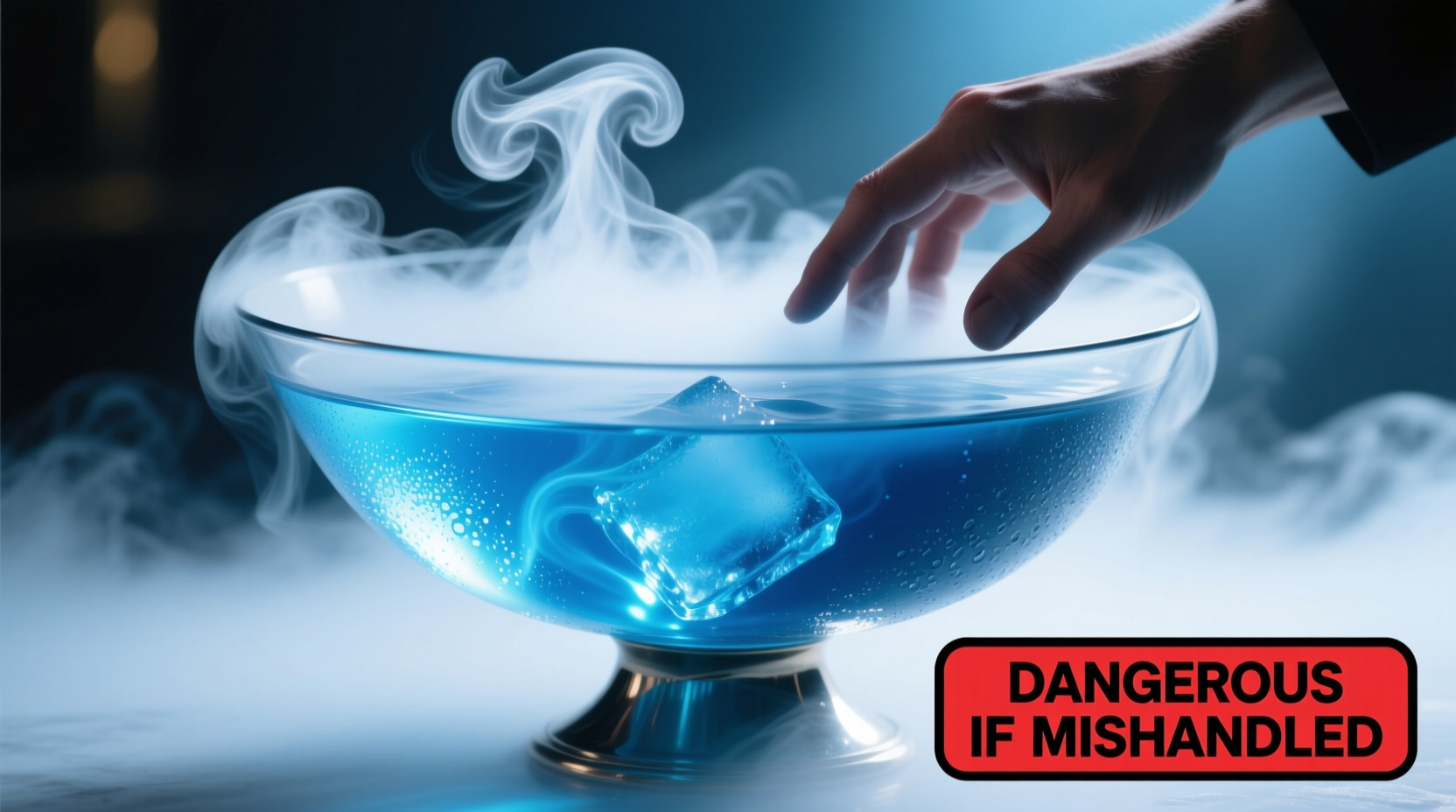 dry ice in punch bowls cool effect or dangerous if mishandled