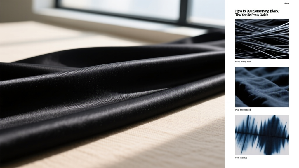 How to Dye Something Black: The Textile Pro’s Guide