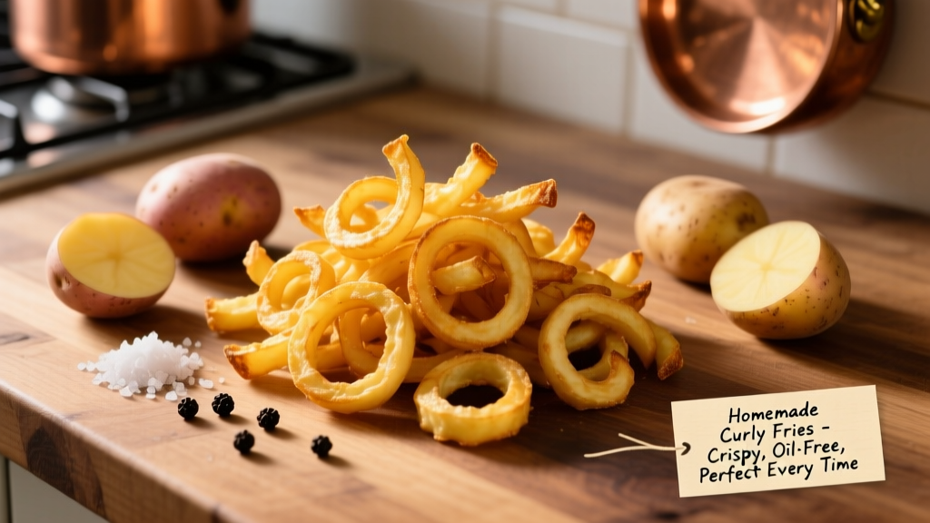 Crispy Air Fryer Curly Fries: Oil-Free & Perfect