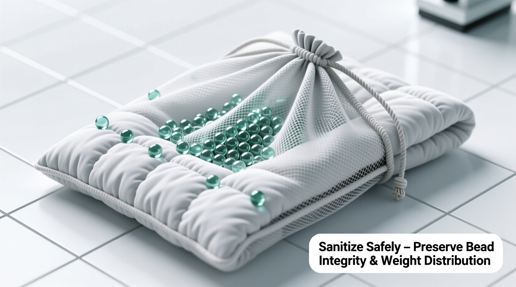 how to sanitize weighted blankets with glass beads
