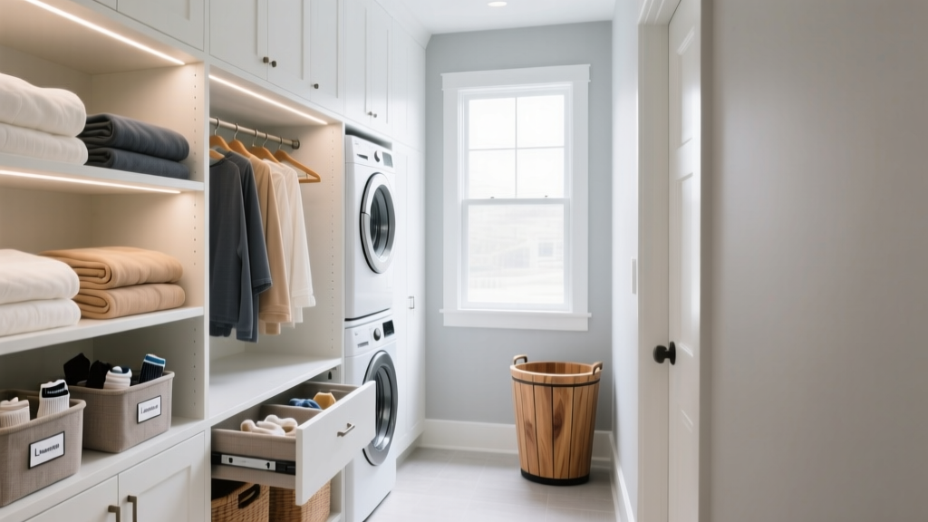 Laundry Storage in a Hallway: Smart, Space-Saving Setup