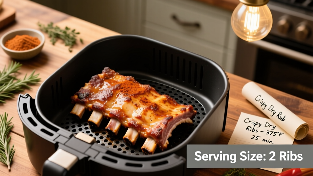Dry Rub Ribs in Air Fryer: Crispy, Juicy & Safe