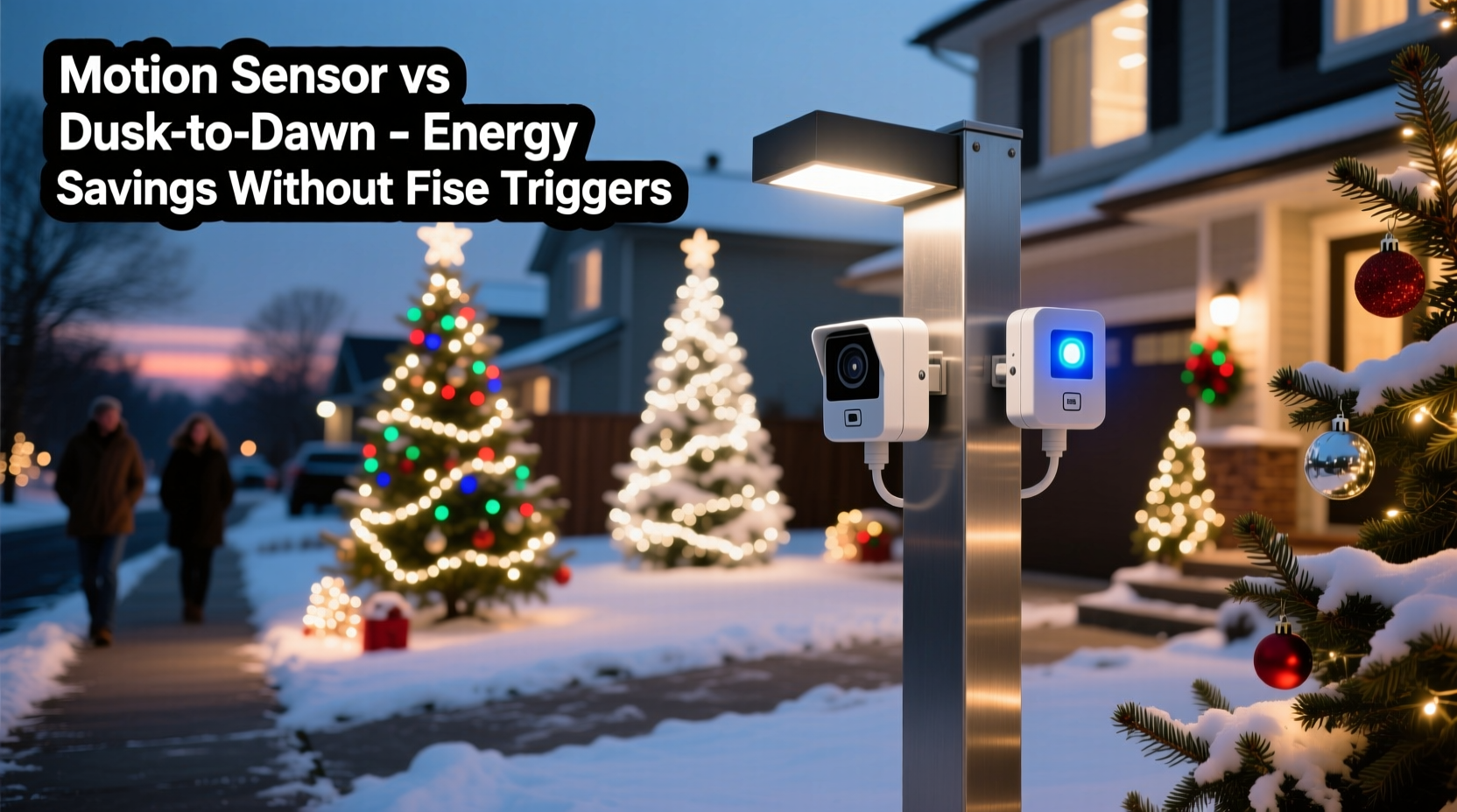 christmas light motion sensor vs dusk to dawn sensor which cuts energy waste without false triggers