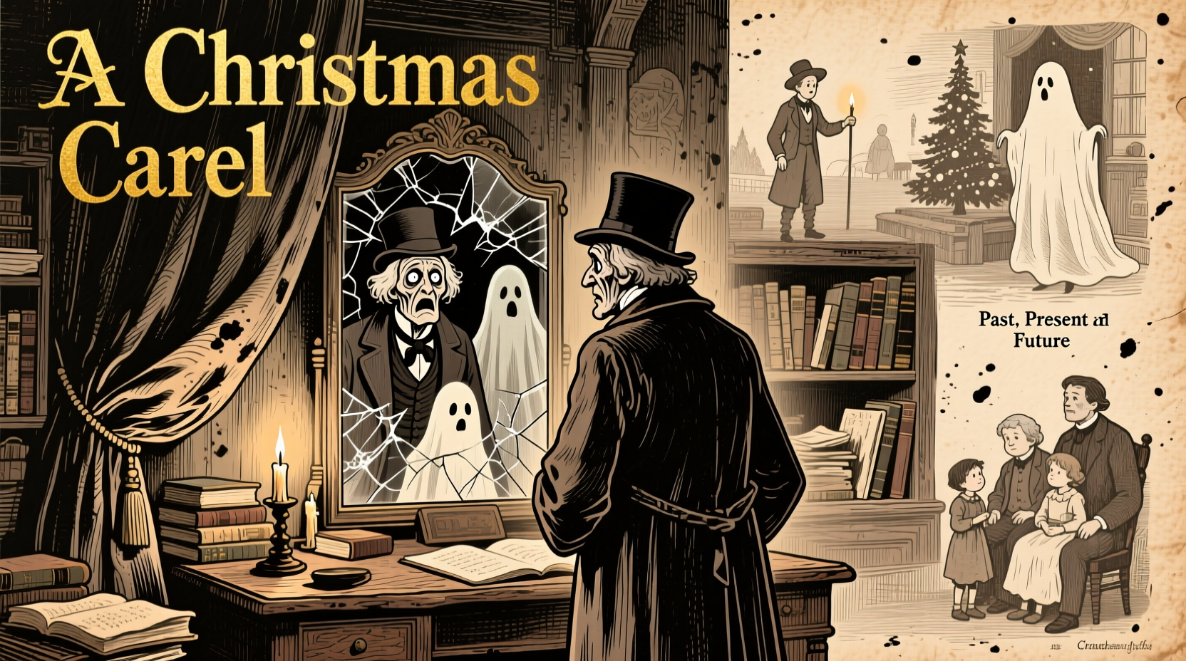a christmas carol book illustrations