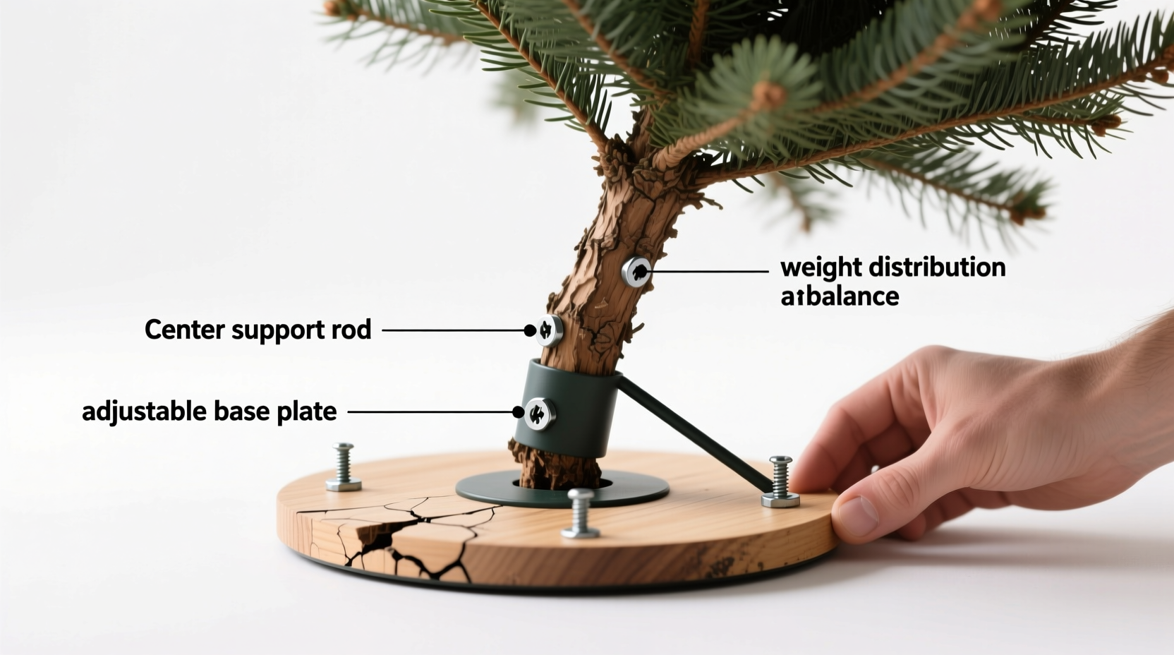 why does the top of my christmas tree always lean to one side fixes