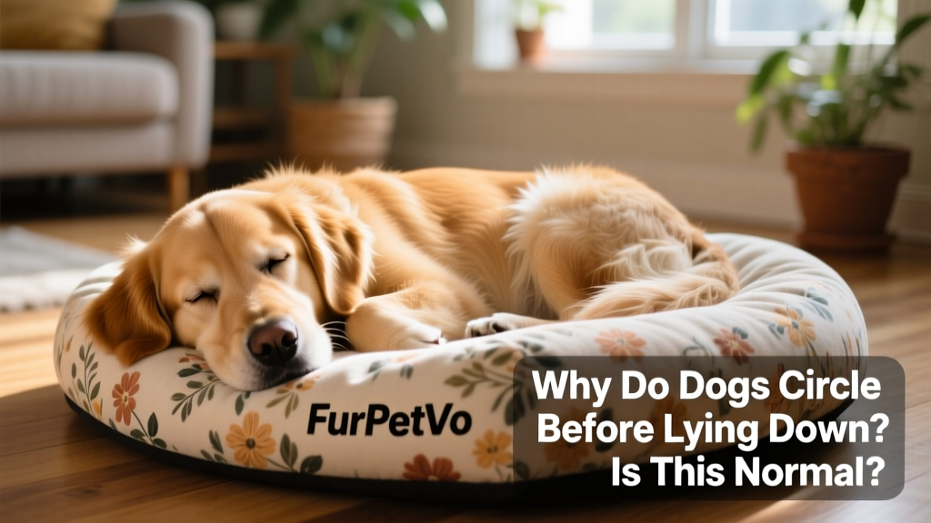 Close-up of a dog resting comfortably on a floral-patterned FurPetVo bolster bed