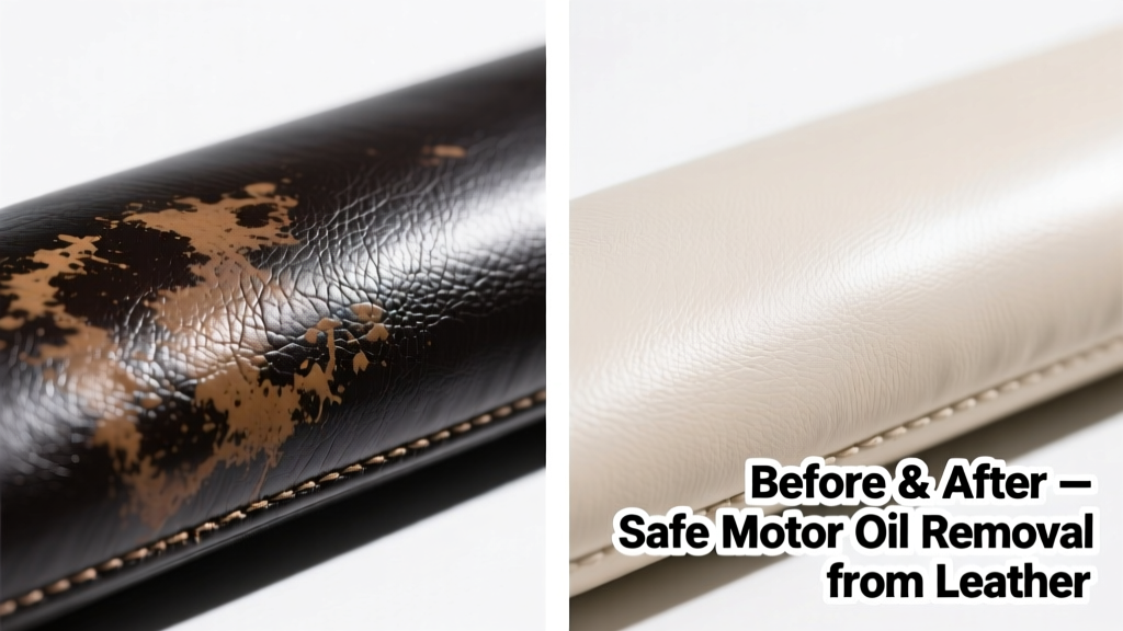 How to Remove Motor Oil from Leather Safely