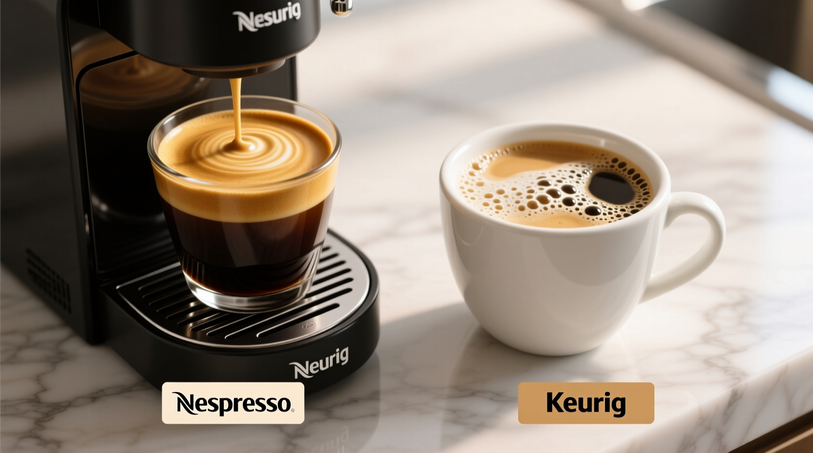 nespresso vs keurig does the crema actually taste better or is it foam