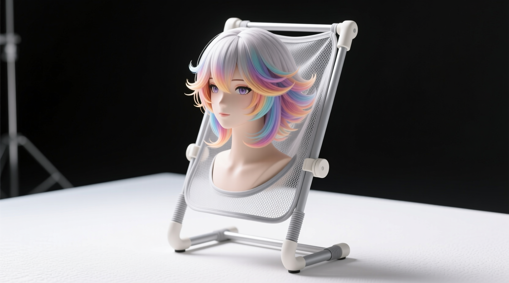 cosplay wig storage without flattening