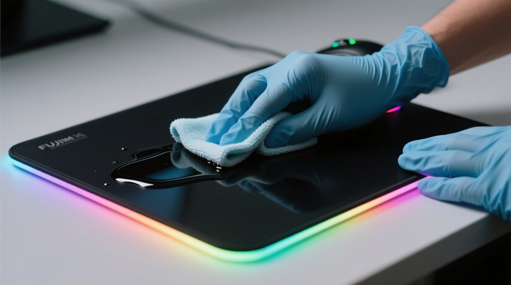 how to clean rgb mousepad without damaging backlight