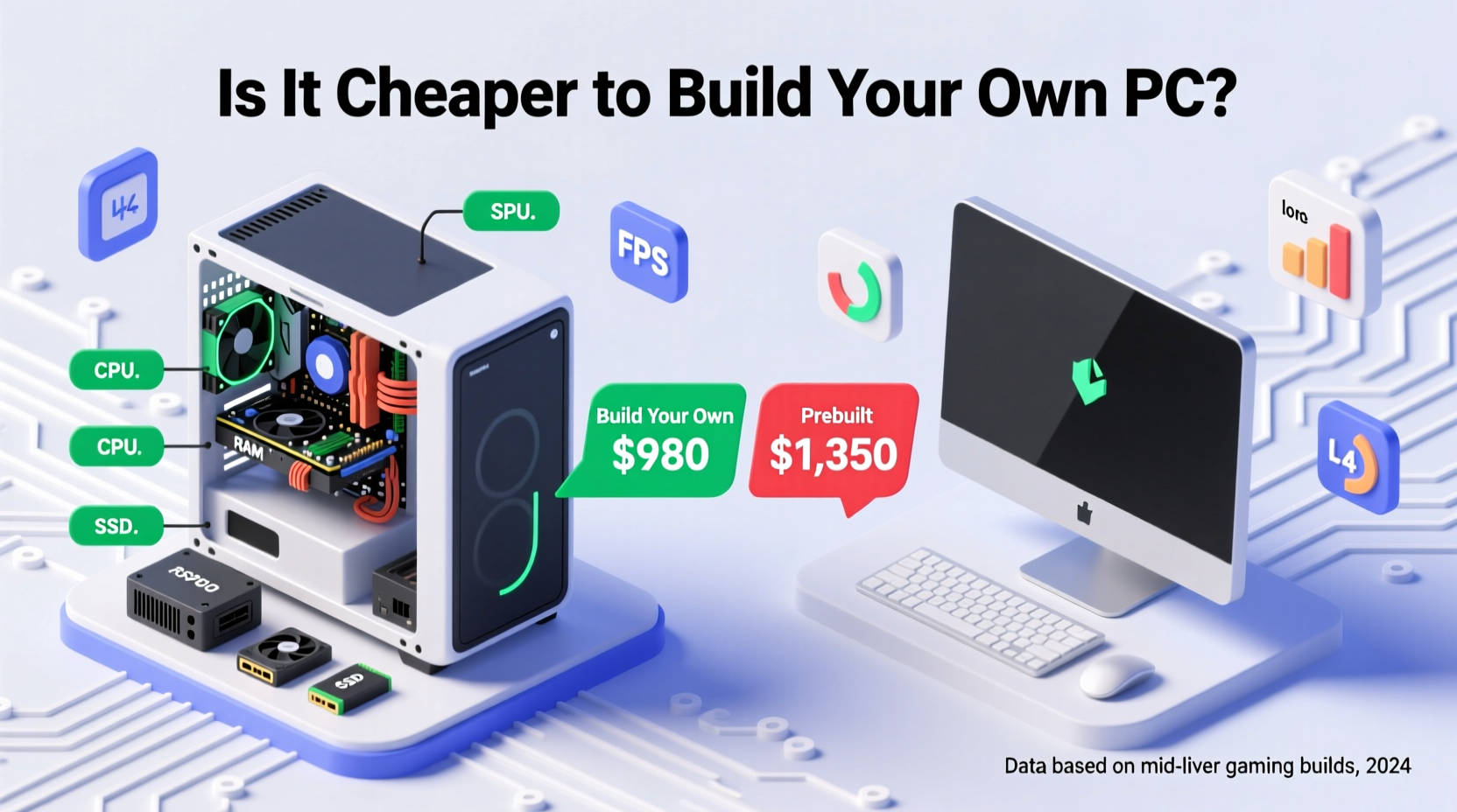 is it cheaper to build your own pc than buy prebuilt
