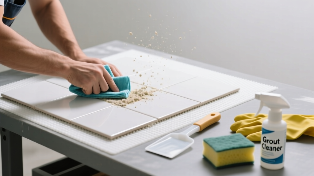 Fixing Grout Haze on Tile That Makes Crunching Noise
