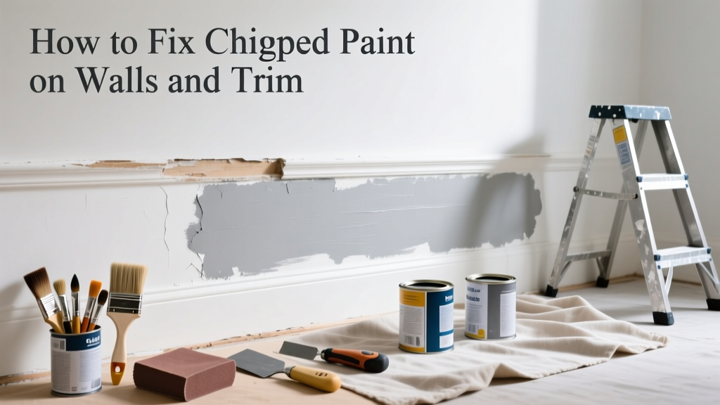 How to Fix Paint Chipped on Walls and Trim