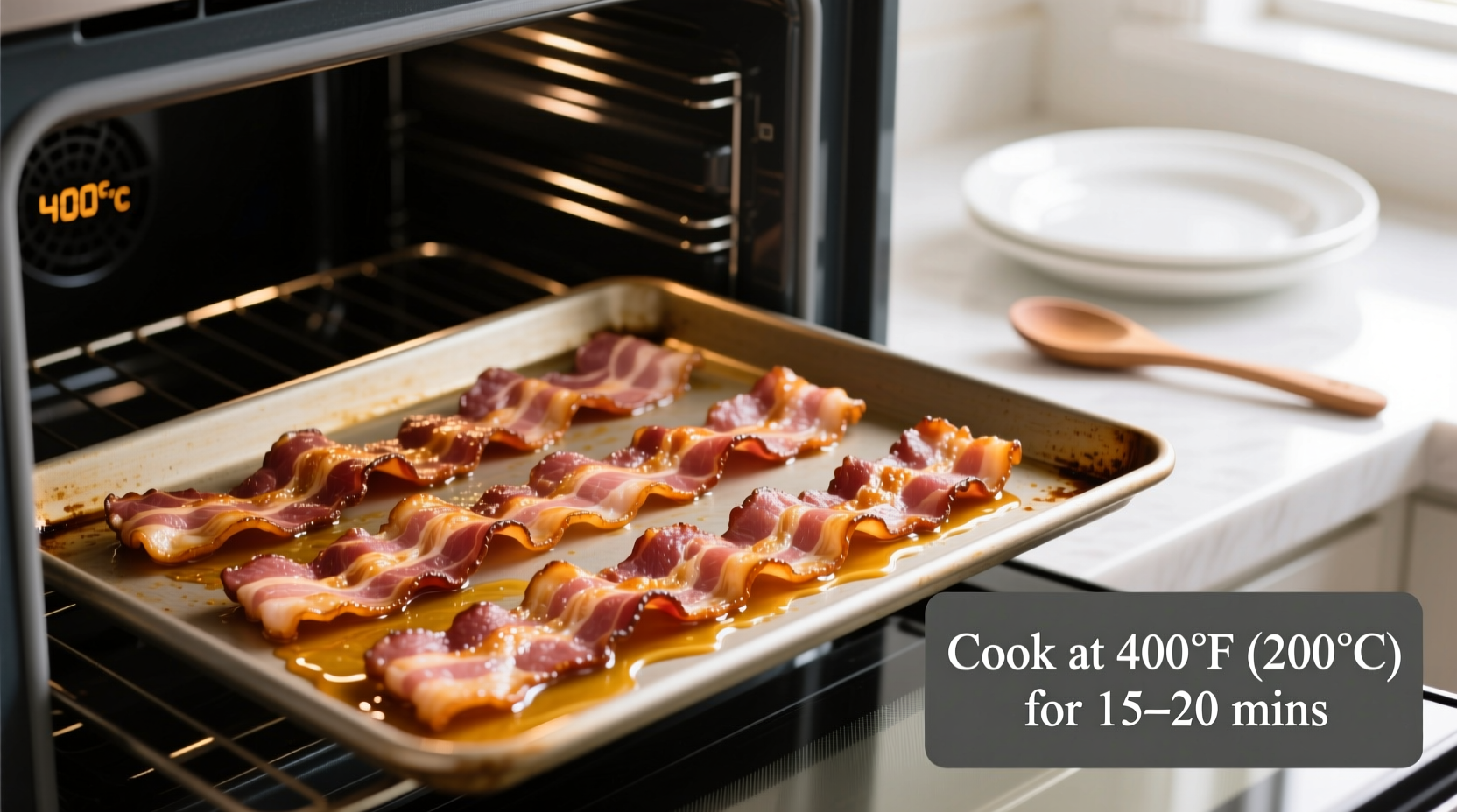 what temp do you cook bacon in the oven