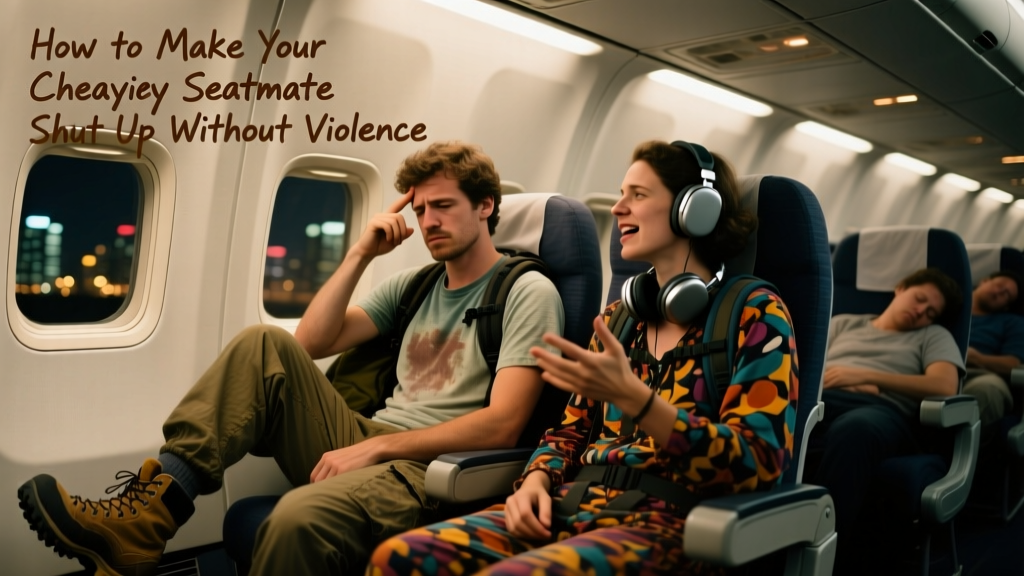 How To Make Your Chatty Seatmate Shut Up Without Violence: A Realistic, Ethical Guide for Budget Travelers