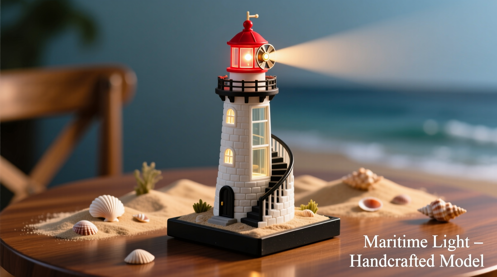 how to build a miniature working lighthouse as a table centerpiece