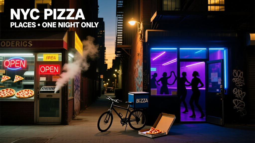 The NYC Pizza Places, Bodegas, and Nightclubs of One Night Only