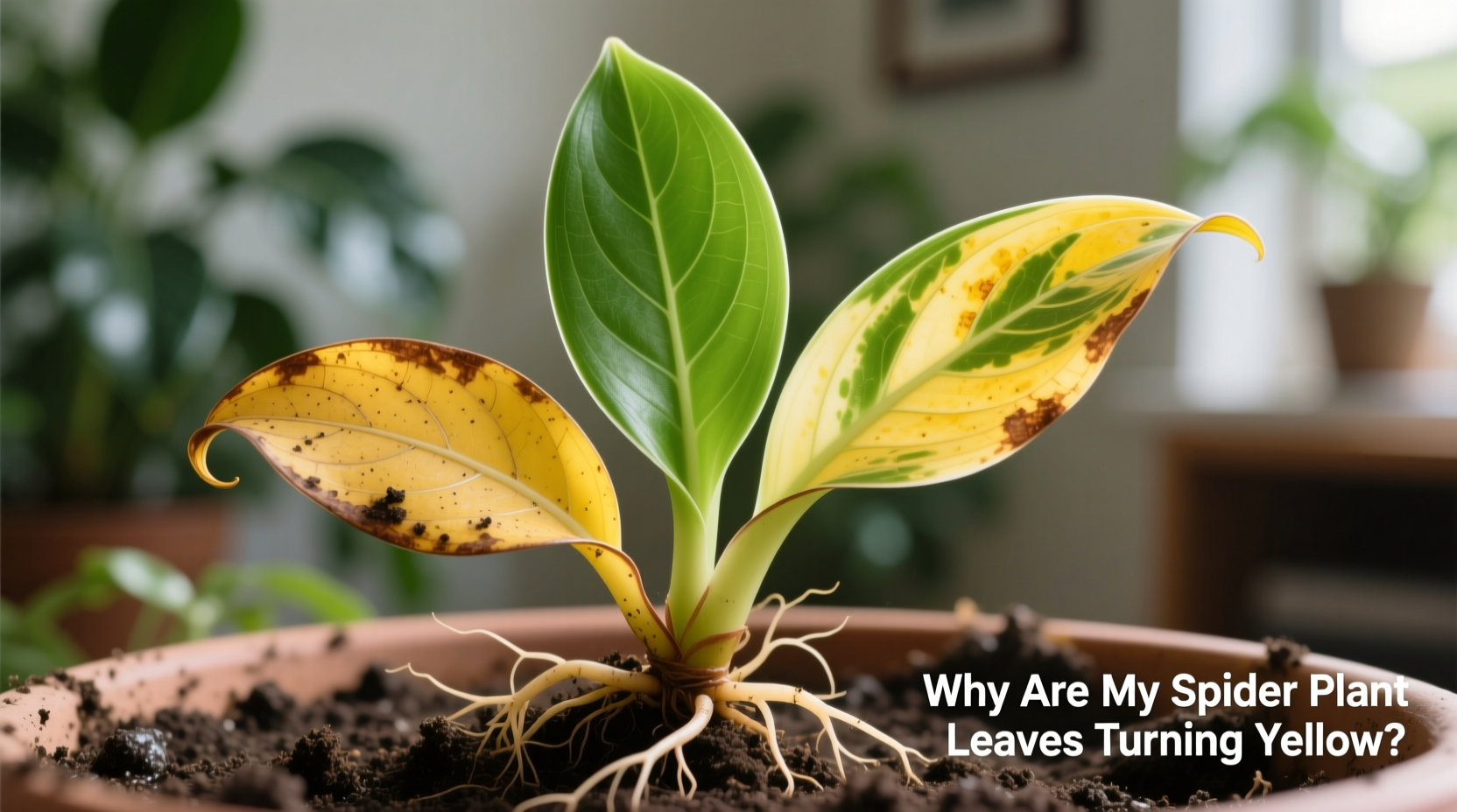 Fix Yellow Spider Plant Leaves in 5 Steps | TheHomeSprouts