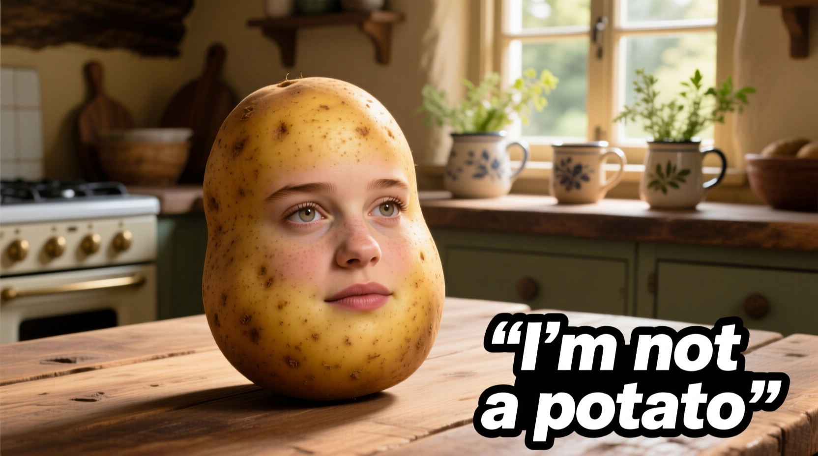 bella ramsey potato meme