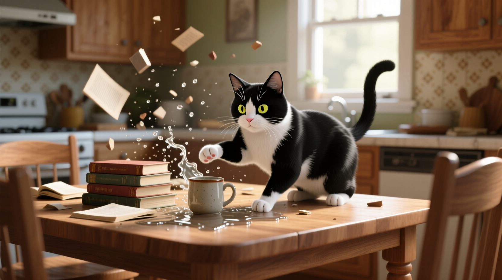 why does my cat knock things off tables repeatedly