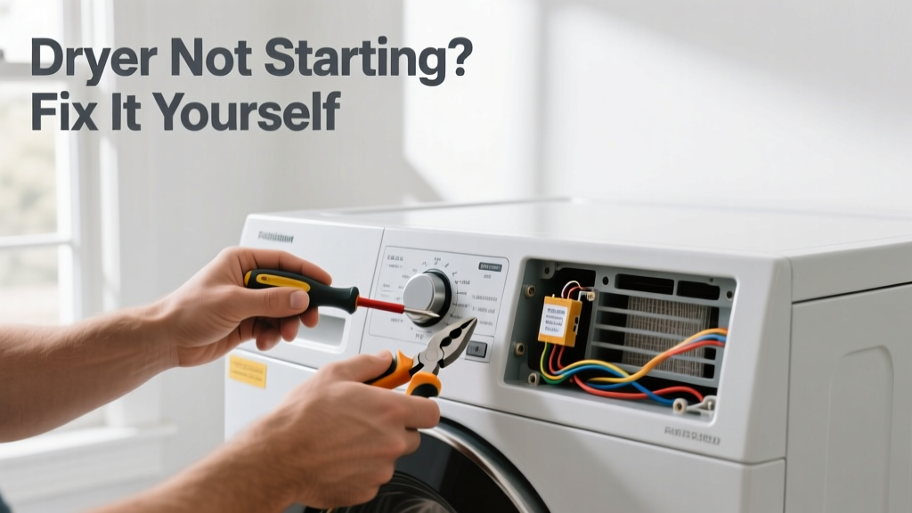 Dryer Not Starting? Fix Common Causes Yourself