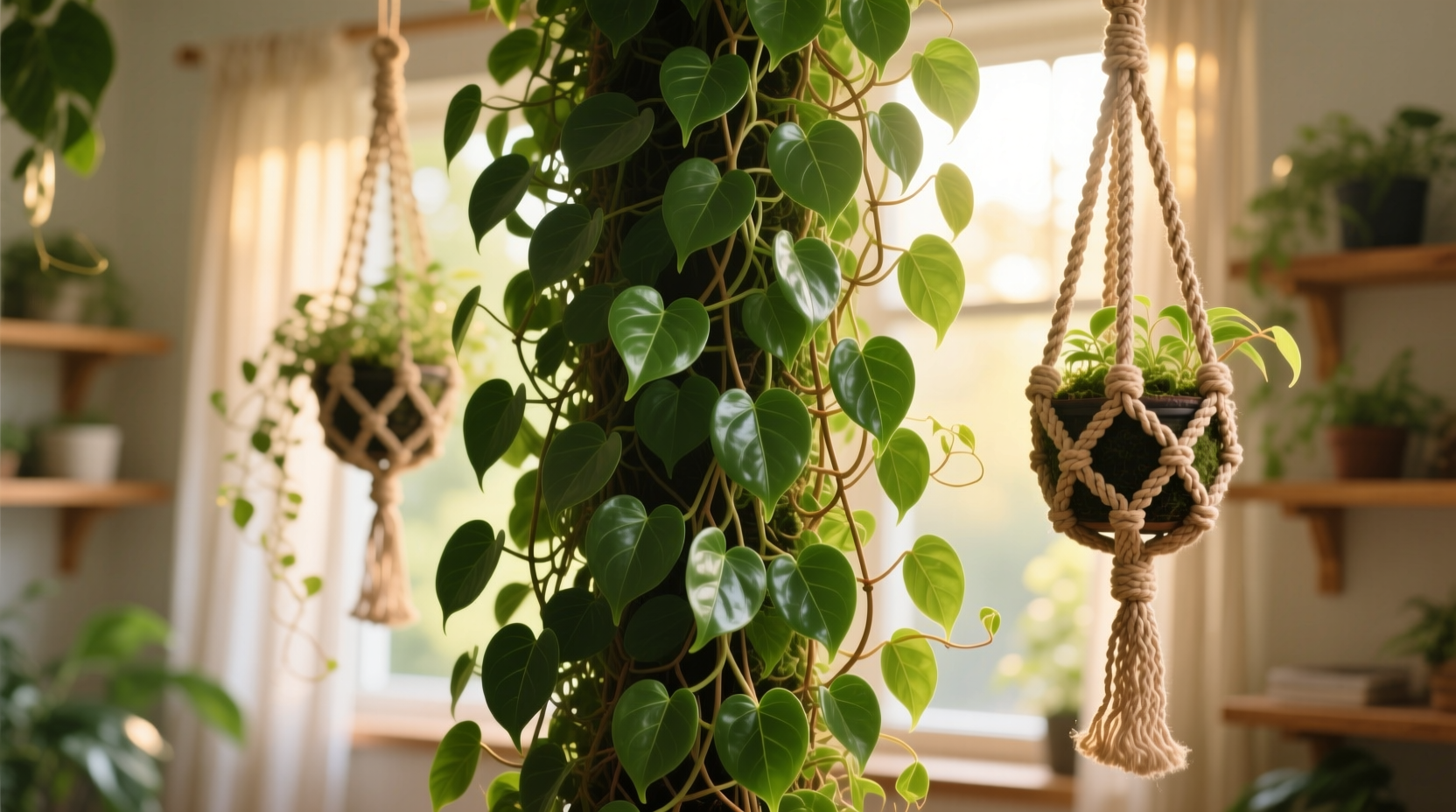 How to Train Wandering Jew on Macrame Hangers