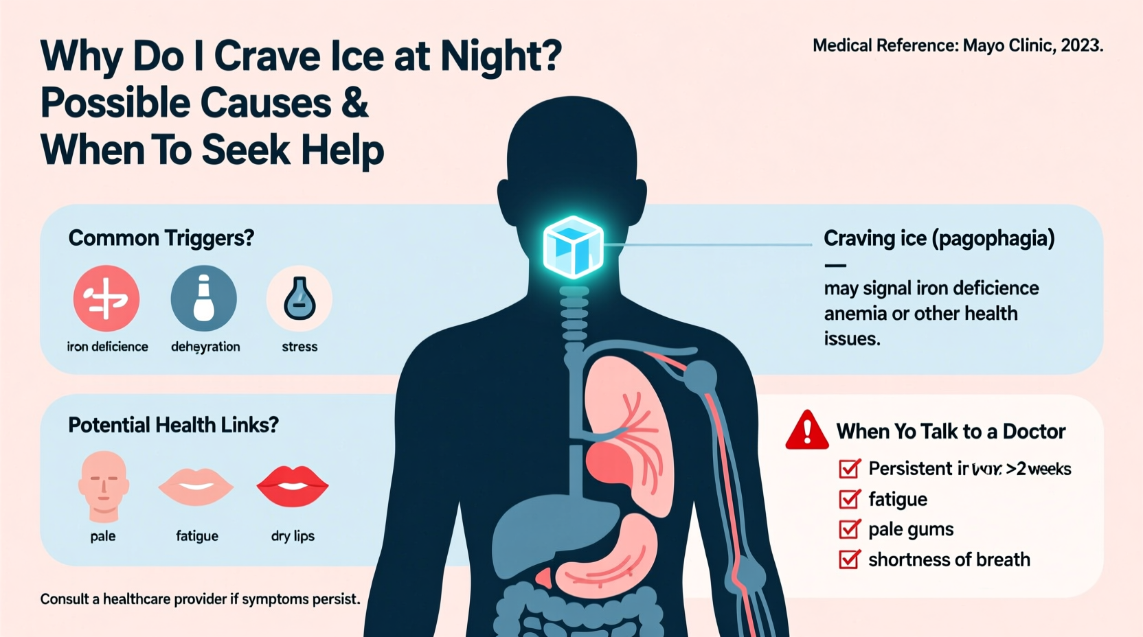 why do i crave ice at night possible reasons and when to talk to a doctor