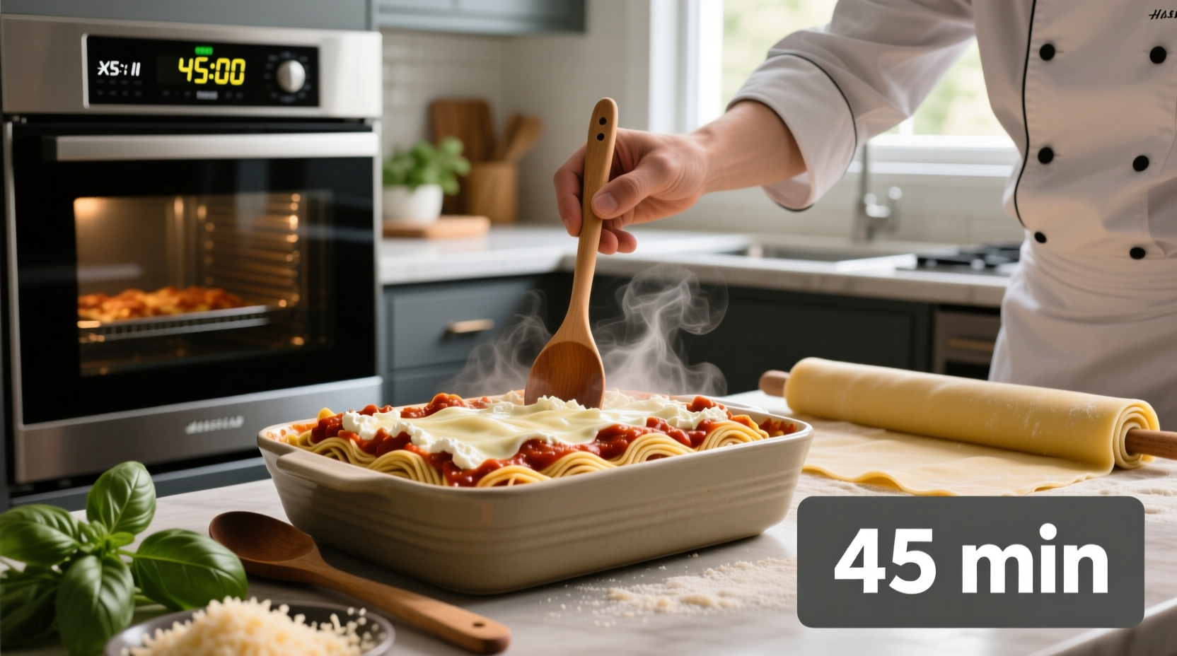 how long cook lasagna