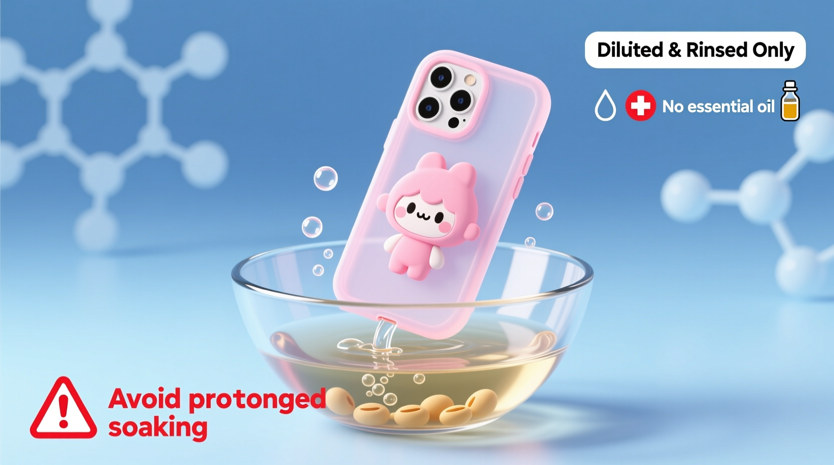 fermented soybean cleaners silicone anime cases