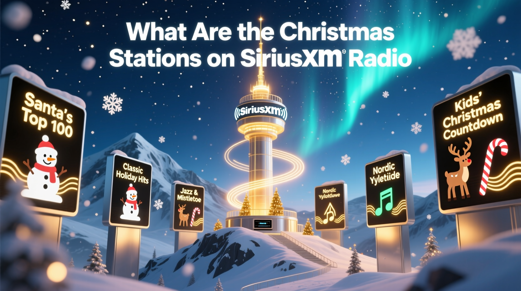 what are the christmas stations on sirius radio