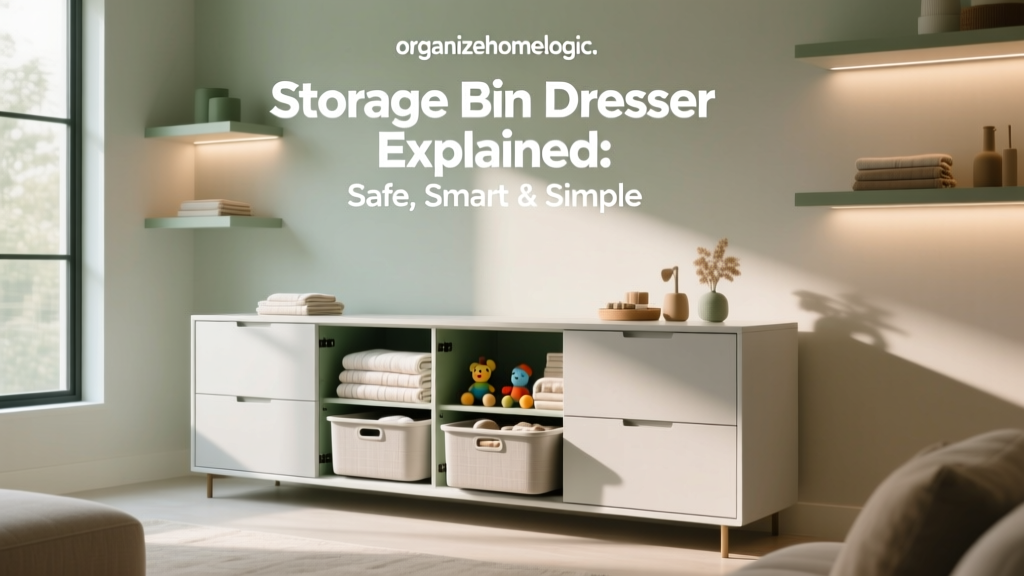 Storage Bin Dresser Explained: Safe, Smart & Simple