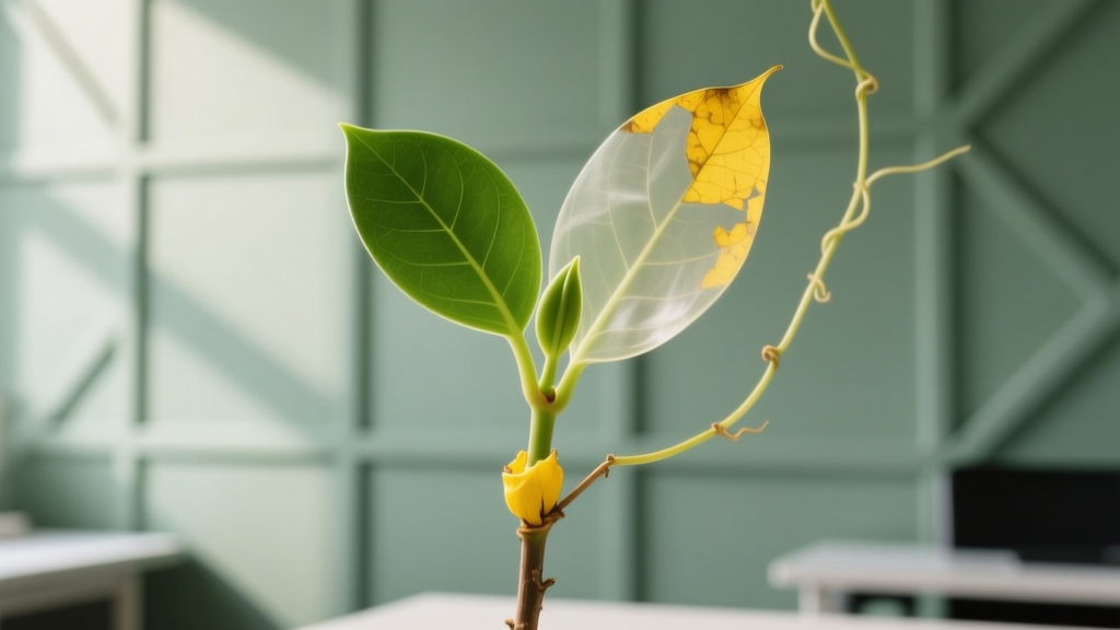 Propagate Monkey Mask Plant with Yellow Leaves