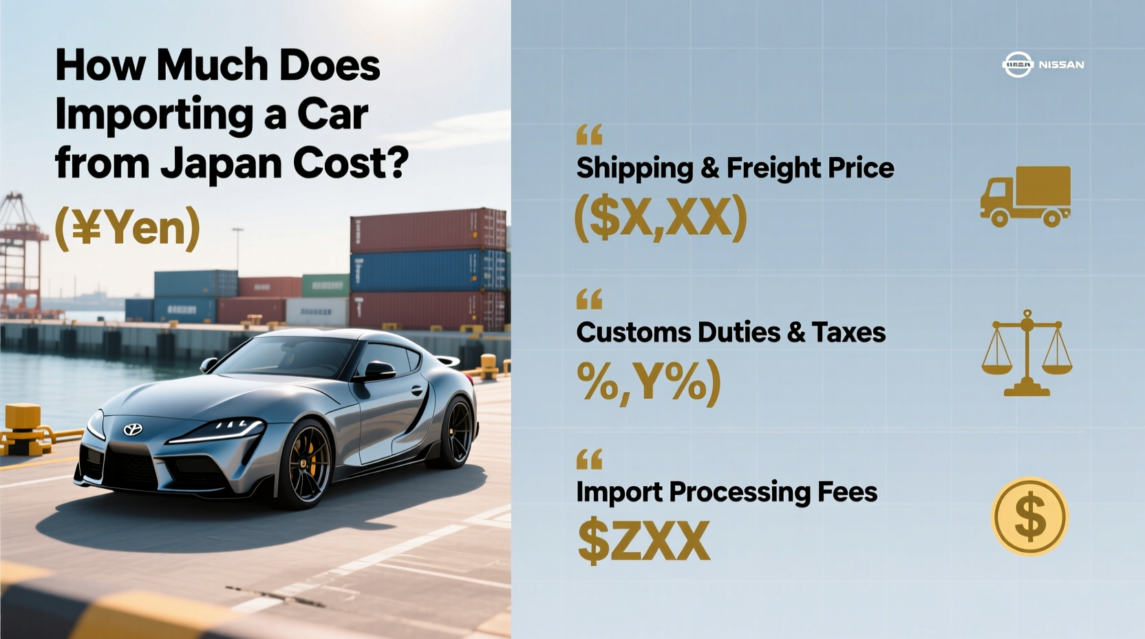 how much does importing a car from japan cost
