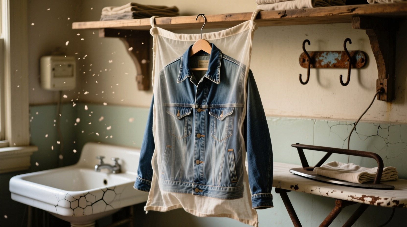 cotton dust bags vs acrylic covers for vintage denim