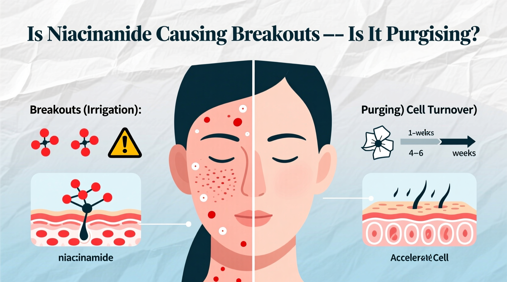 is niacinamide causing your breakouts or is it purging explained